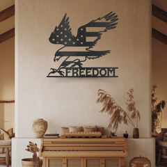 American Eagle Freedom Metal Wall Art