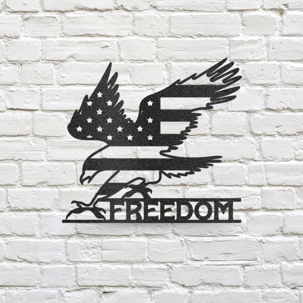 American Eagle Freedom Metal Wall Art