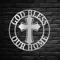 God Bless Our Home Cross